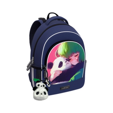 Ученический рюкзак с грудной перемычкой ErichKrause ErgoLine 15L Panda Hugs