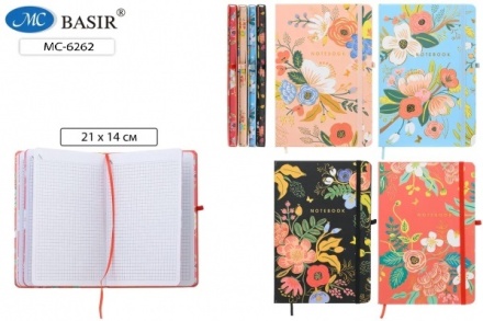 Ежедневник 80л А5 "ЦВЕТЫ", ассорти