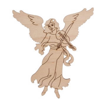 Заготовка деревянная ПАСХА Подвеска "Ангел" 8*9см