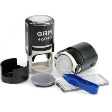 Печать самонаборная R40мм 2 круга с микротекстом 1 касса