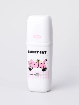 Контейнер для зубных щеток/кистей 7*20см "Милая клеточка" розовый