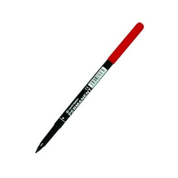 Маркер перманентный 1,0мм светостойкий, красный