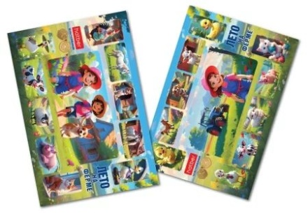 Альбом А4 16л скоба "Лето на ферме" пл. 100 гр/м, 5диз.в блоке*