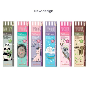 Карандаши цвет.  6цв  BV "Funcolor" пластиковые