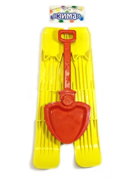 Набор лыжи и лопата 43см