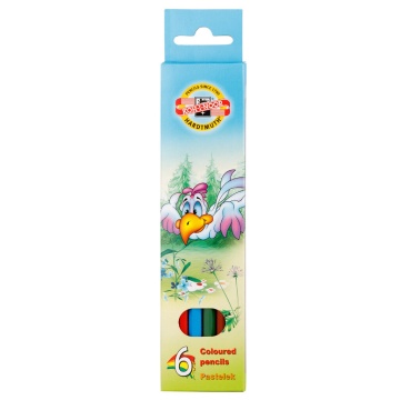 Карандаши цвет.  6цв  Koh-I-Noor "Птицы"