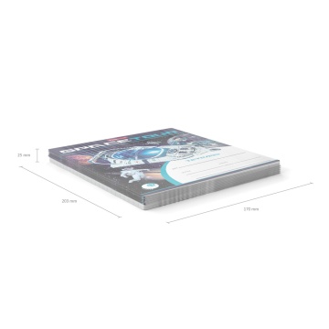 Тетрадь школьная ученическая ErichKrause Space Tour, 12 листов, клетка (в плёнке по 10 шт.)