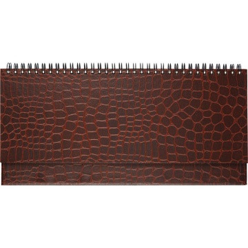 Планинг дат. 2026г, 294*142мм 64л., тв. обл., бумвинил, Arkona коричневый, ляссе