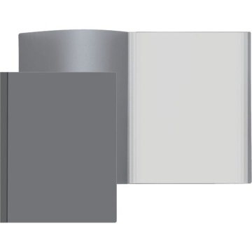 Папка файл А4  20лист 0,50мм, серая