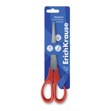 Ножницы EK "EasyCut" 19 см, ассорти