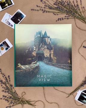 Фотоальбом магнитный 50л 23*28см кольца, Magic view. Замок