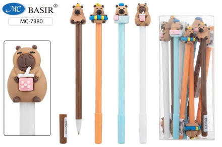 Ручка шар. "Капибара" синяя