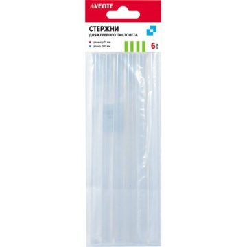 Клей для клеевого пистолета 11мм, 20см, 6 шт.