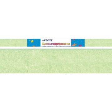 Бумага подел. 50*250 32 г/м рулон  креп  салатовая перламутровая