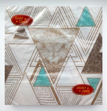 Салфетка Gold decor "Малахит" 33*33см, 20 шт., 3-х слойная