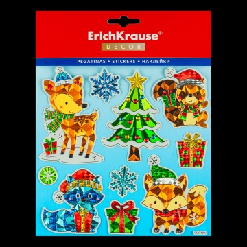 Набор наклеек ErichKrause Decor Калейдоскоп подарков 18х23см