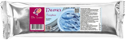 Глина для лепки голубая, 500г