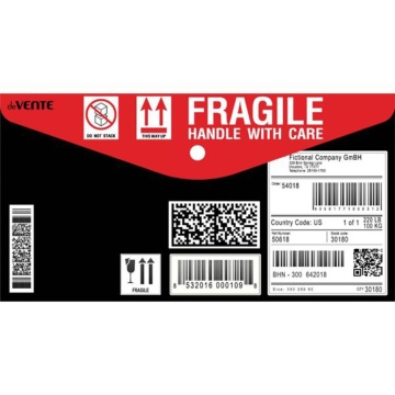 Конверт на кнопке с рисунком 260*140мм Delivery 0,15мм