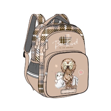 Рюкзак ErichKrause SchoolLine с двумя отделениями и грудной перемычкой 22L Lovely Friends