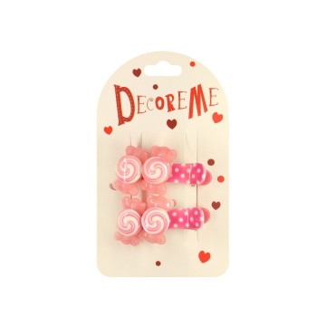 Набор заколок для волос "Decore me. Конфетки" 2шт., 3,5см, 6 видов
