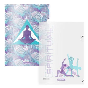 Набор из 4 папок- уголков А4 Meditation, ассорти