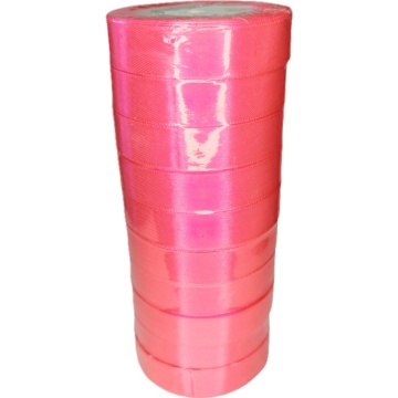 Лента упаковочная атласная 20мм, 22 м фуксия (10шт/уп)