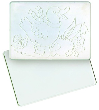 Доска д.работы с пластилином А4 + рельефный трафарет