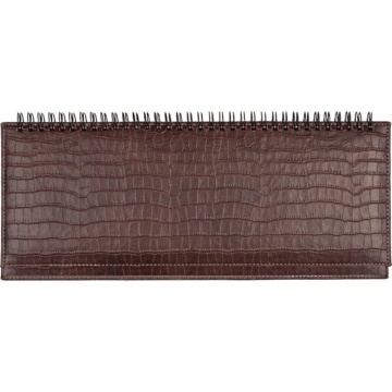 Планинг недат. 145*310мм 64л., гребень, иск.кожа "Wild" тем. -коричневый, 70м/г2, коробка