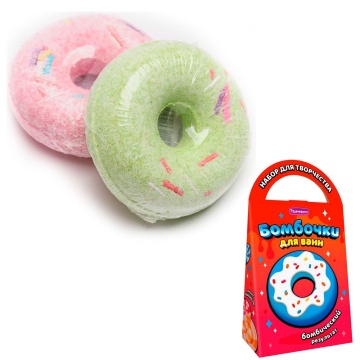 Набор для создания бомбочек для ванн "Сладкий пончик" 8+