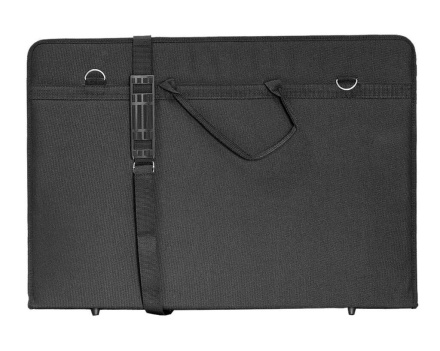 Папка А1 (900 х 640 х 40 ) Вдохновение, чёрная, ткань