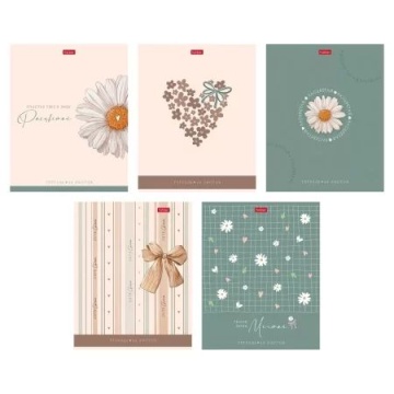 Тетрадь А5 48л кл. Hatber "Нежное очарование" софт-тач, 5диз.в спайке