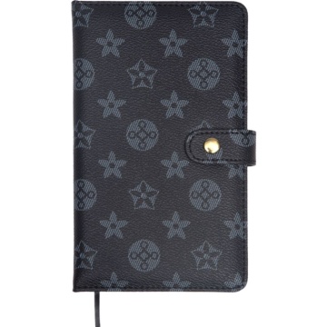 Планинг недат. 100*170мм 80л.,кожзам "Selena" черный, 70м/г2, на кнопке