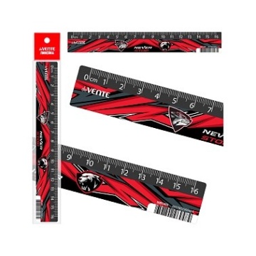 Линейка пластик 16см "Never Stop" е.п DEVENTE 5091405