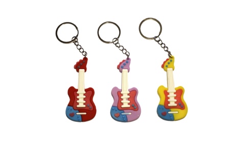Брелок "Гитара" ПВХ 7,6*3,4 см