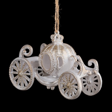 Украшение ErichKrause Decor Карета Золушки заснеженная 12см