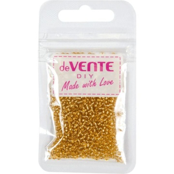Бисер круглый "deVENTE."  2 мм, 10гр, стекло, металлизир., золотистый