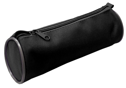 Пенал-тубус (205*55*55) молния, ткань "Черный"