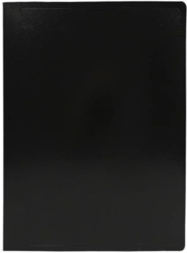 Папка c пружин. скоросш. пластик. 0,5мм, черная