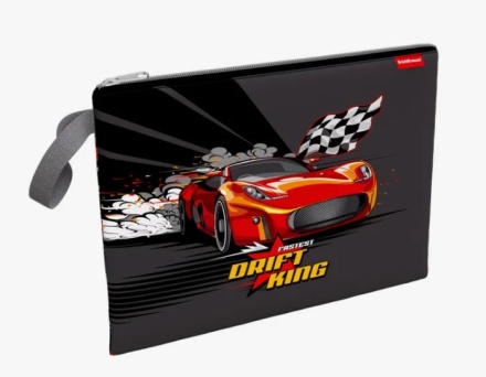 Сумка для внешкольных занятий. Тканевая. А4 (250*365), с петлей, молния, "Drift King"