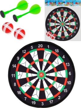 Дартс на липучке 28см "Прямо в яблочко"