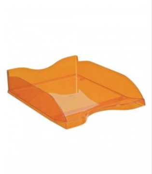 Лоток д\бумаг гориз. СТАММ ЛЮКС тонированный оранжевый МАНГО
