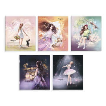 Тетрадь А5 18л кл. Феникс+ "Теплые чувства" выб.УФ-лак, белизна 100%