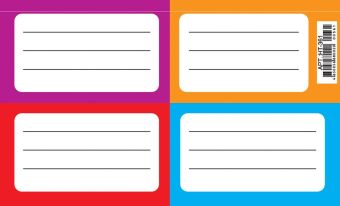 Наклейки на тетрадь 16*10см "Этикетки"