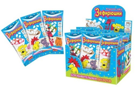 Зефир воздушный  ЗЕФИРЮШКИ для какао 15г /уп.24шт./