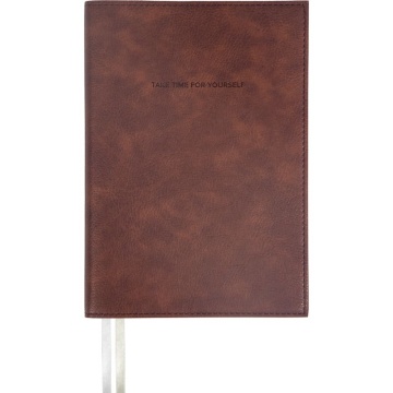 Ежедневник недат. А5 deVENTE Orto" 272стр.,коричневый, мяг.обл.,кожзам., ляссе