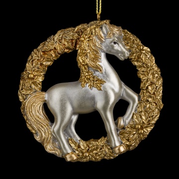 Украшение ErichKrause Decor Золотая лошадь 9см