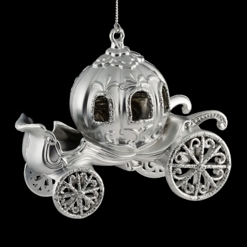 Украшение ErichKrause Decor Карета серебряная 11.5см