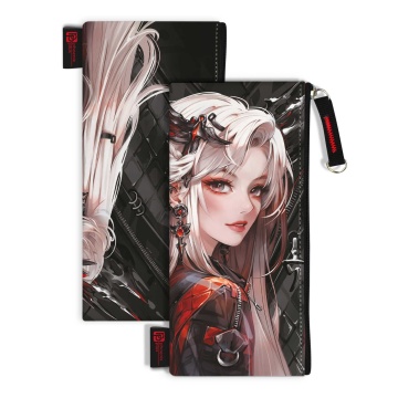 Пенал-косметичка (195*90) молния, микрофибра "Девушка панк"