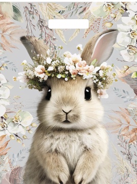 Пакет 40*31см (60мк) с вырубной укрепл. ручкой "Летний Зайка" Ламинат