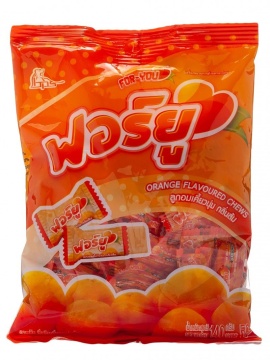 Жевательная конфета "Boonprasert "For You" Orange 140гр., со вкусом апельсина, м/у. Цена за 1шт.